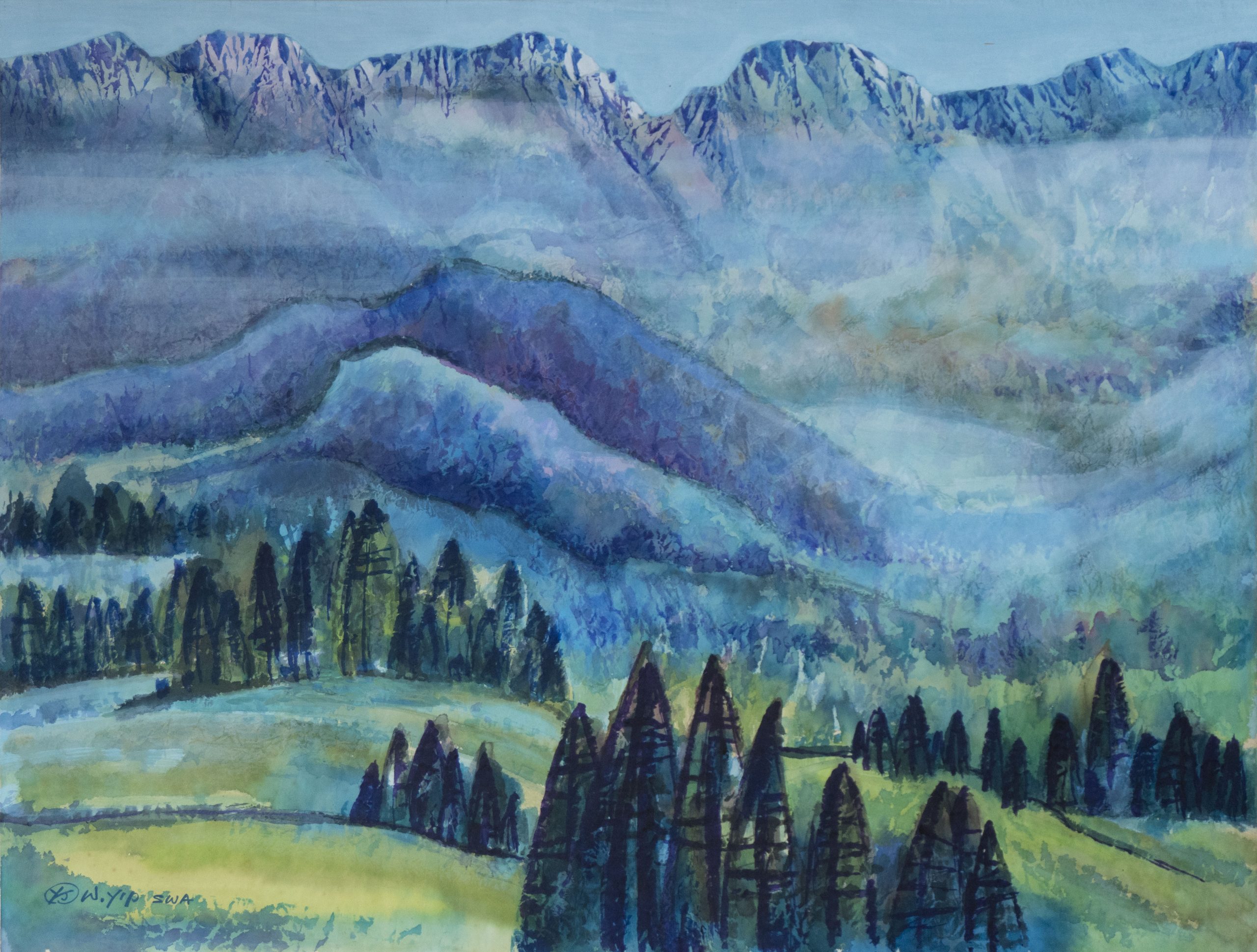 Layers of Emerald Mountains