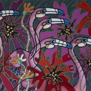 Crimson Cranes in Lasting Splendour